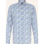 Olymp Pánská Košile Casual Modern Fit, modrá / béžová / bílá, 40