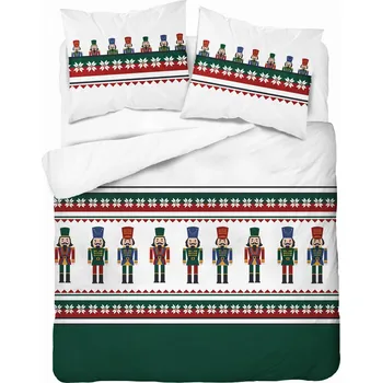 Povlečení Vánoční Povlečení 160x200 louskáček na ořechy zelený 100% Bavlna