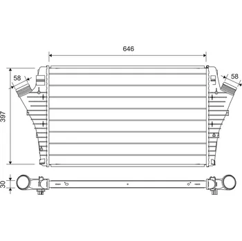 Chladič motoru Chladič turba VALEO 818722