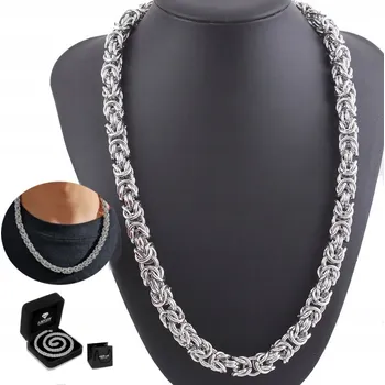 Řetízek WŁOSKI Stříbrný řetízek Męski ŁAŃCUCH KRÁLOVSKÝ BYZANTSKÝ JAKO DÁREK