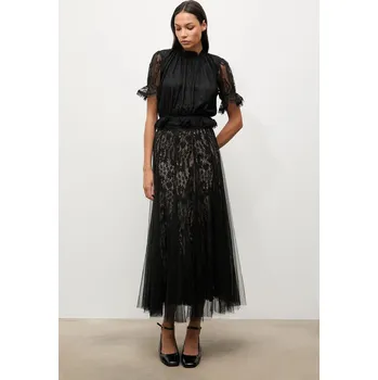 Dámská sukně Sukně Answear.LAB černá barva, maxi, áčková CK08032-2.CB.FLK 99X, vel. S