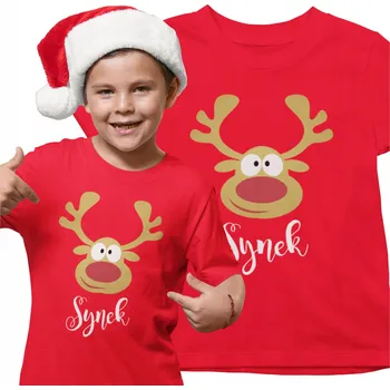 Pánské tričko Vánoční tričko na Mikuláše, Vánoce DÁREK SOB s nápisem: SYNEK