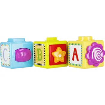 ostatní stavebnice INTERAKTIVNÍ EDUKAČNÍ STAVEBNICE pro děti PÍSMENKA ČÍSLICE 3 kusy BAM BAM