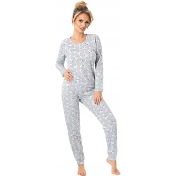 Dámské noční prádlo Dámské bavlna pyžamo Donna šedé, velikost XXL