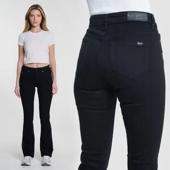 Dámské džíny BIG STAR DÁMSKÉ ČERNÉ DŽÍNY S ROZŠÍŘENÝMI NOHAVICEMI ADELA BOOTCUT 908 W32 L30