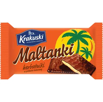 Maltanki Krakuski Cookies 80g sušenky s čokoládovou polevou