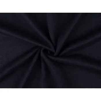 Svetrovina / úplet hladký s podílem viskózy - 3 (008) modrá tmavá