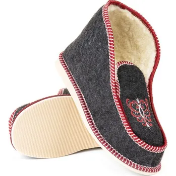 Dámské pantofle Filcové Pantofle Horalské Pantofle Dámské Teplé Plst + Vlna 36-42 LIGPOLL