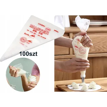 JEDNORÁZOVÝ CUKRÁŘSKÝ SÁČEK vel. S 100 ks SÁČKY NA DORTY A KRÉM ZDOBIČKA