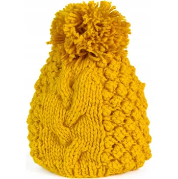 Čepice Szaleo Zimní čepice žlutá univerzální velikost