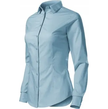 Dámská košile Malfini dámská košile s dlouhým rukávem, bez vzoru, modrá Style LS 229, velikost M