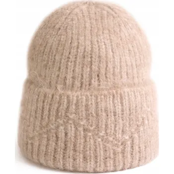 Čepice Szaleo zimní čepice beanie béžová, univerzální velikost