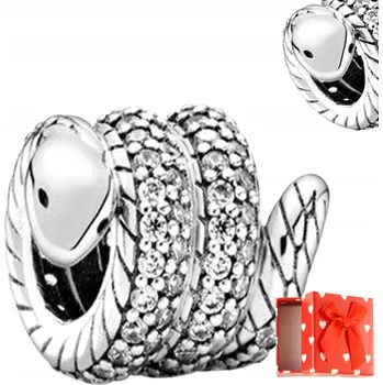 Přívěsek Stříbrný přívěsek Stočený had