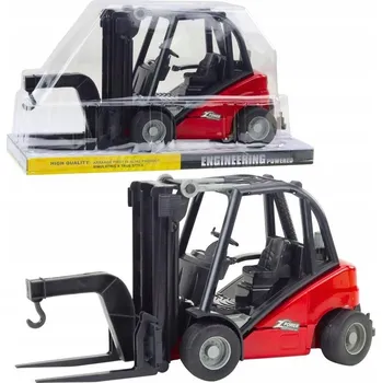 autíčko Vysokozdvižný vozík Stavební vozidlo Pohyblivé vidlice Červený