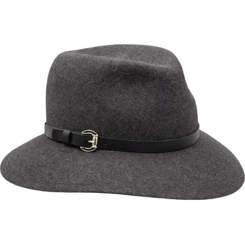 Klobouk Mayser Dámský šedý luxusní klobouk z králičí plsti - Leonie Velikost: 57 cm (M)