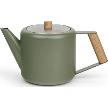 Konvice na čaj Bredemeijer Dvoustěnná konvička na čaj Duet Boston 1,1L Army Green