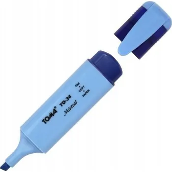 Zvýrazňovač Zvýrazňovač modrý Toma 1 ks