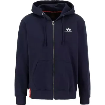 Pánská mikina Alpha Industries Basic Zip Hoody Small Logo (rep. blue) mikina XL