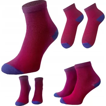 Pánské ponožky Dámské nad kotník Ponožky Polský produktu v vínové barvě 35-37