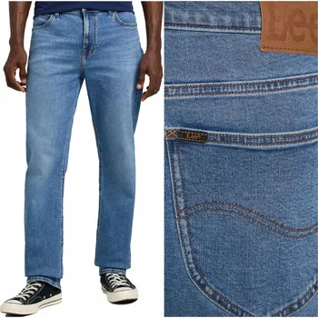 Dámské džíny Lee WEST RELAXED Rolling Blue DŽÍNY volné rovné džínové kalhoty W28 L32