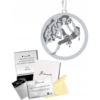 Přívěsek STŘÍBRNÝ PŘÍVĚSEK S HOROLEZECKÝM NÁRAMKEM, DÁREK GRAVÍROVÁNÍ , STŘÍBRO 925