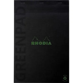 Greenbook poznámkový blok N°18 A4, linkovaný, 70 listů, 90g FSC, černý