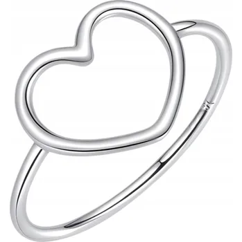 Prsten Jemný Prstýnek SRDCE, stříbro minimalistická láska