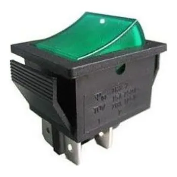 vypínač Tlačítko kolébkové 15A, 22,7 x 31 mm