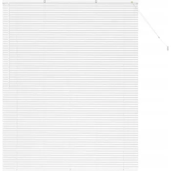 Žaluzie Okenní žaluzie se závěsy, bílá, hliníková