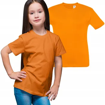 Chlapecké tričko TH Clothes dětské tričko oranžové bavlna velikost 104