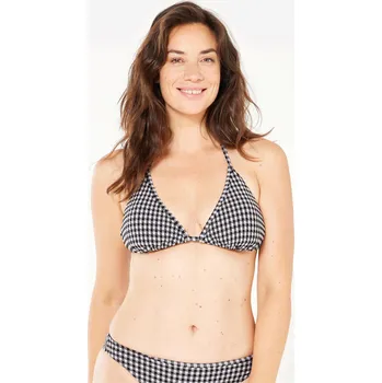 Dámské plavky OLAIAN Dámské plavky horní díl s posuvnými trojúhelníky Mae 42 ČERNÁ