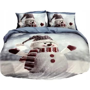 Povlečení POVLEČENÍ PRO DĚTI VÁNOČNÍ SATÉNOVÉ 140x200 SET POVLEČENÍ 70x80