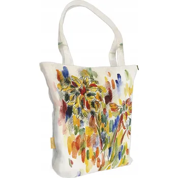 Nákupní taška přes rameno s květinovým motivem Władysława Strzemińského