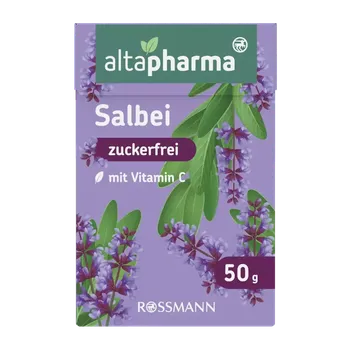 Bonbon altapharma Bonbony s vitamínem C bez cukru, Šalvěj, doplněk stravy 50 g