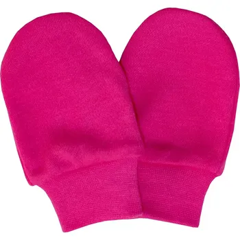 Rukavice ESITO | Rukavice bavlna jednobarevné Rich pink - sytá růžová / 68