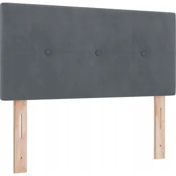 Čelo s knoflíkovým prošíváním tmavě šedé 80 cm z veluru