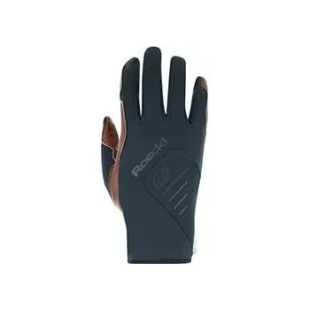 Běžecké rukavice Roeckl Lisma Black/Cambridge Brown (Běžkařské/biatlonové rukavice)