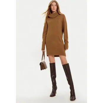 Dámské šaty Liu Jo Úpletové šaty WF4430 MA49P Hnědá Regular Fit M
