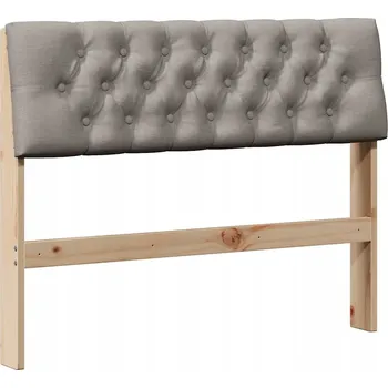 Čalouněné čelo postele Taupe 100 cm Masivní borové dřevo