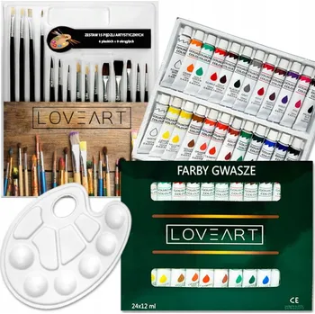 Vodová barva Barvy Loveart vícebarevné 3 ks 12 ml