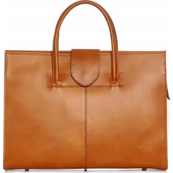 Kabelka Solome kabelka z pravé kůže hnědá