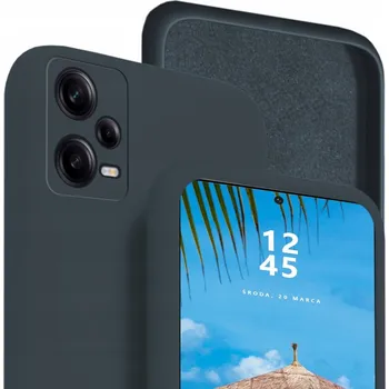 Pouzdro na mobilní telefon Zadní Kryt RCBR pro Xiaomi Redmi Note 12 Pro plus 5G SILICON CASE šedý