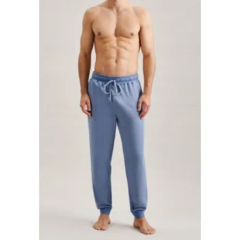 Pánské pyžamo SEIDENSTICKER PÁNSKÉ PYŽAMOVÉ KALHOTY MODRÉ M VLNA