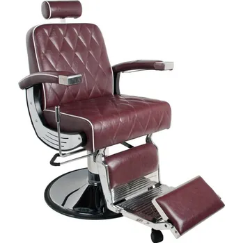 Kadeřnické křeslo ACTIVESHOP Kadeřnické křeslo GABBIANO BARBER IMPERIAL bordó