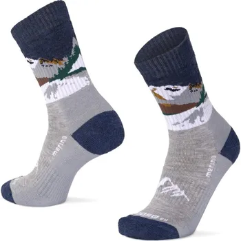 Pánské ponožky Moose Merino ponožky ALP BLANC Barva: Šedá, Velikost: XXL/46-47