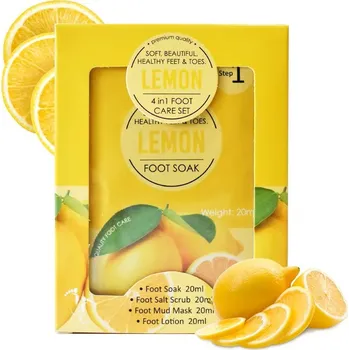 ODEL Luxusní gelová sada na pedikúru – Citron 4x20ml
