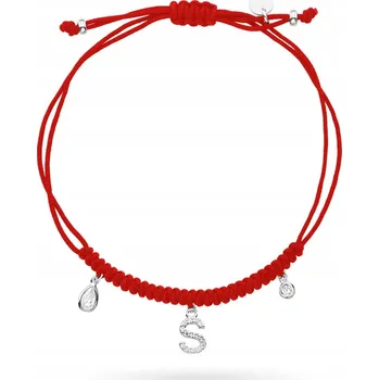 Náramek STŘÍBRNÝ NÁRAMEK NA ŠŇŮRCE 925 S ZIRKONY