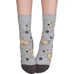 Chlapecké vzorované ponožky WOLA PES, KOSTI šedé Velikost: 33-35