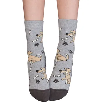 Chlapecké vzorované ponožky WOLA PES, KOSTI šedé Velikost: 33-35