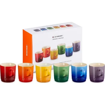 Hrnek na cappuccino 200 ml, sada 6 ks, RAINBOW, kamenina, Le Creuset - doprava zdarma od 2999 Kč